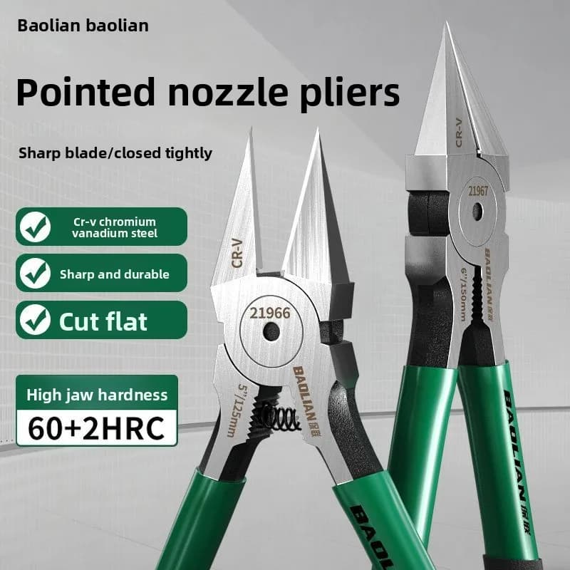 Baolian Industrial Grade Special Sharp Side Mouth Pliers,High Hardness Electrician Small Diagonal Pliers,Electrician Manual Tool