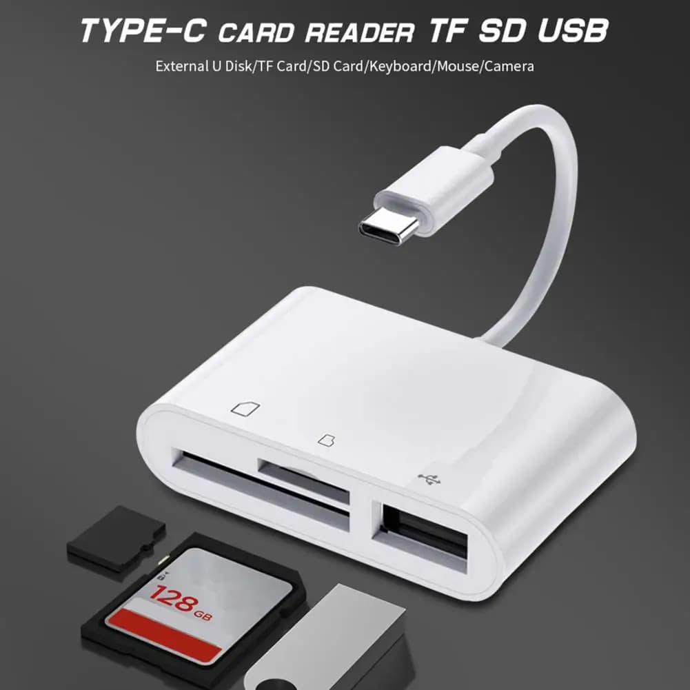 Practical Card Reader Lightweight Memory Card Adapter No Driver Required Super Speed External Portable Card Reader Widely Used