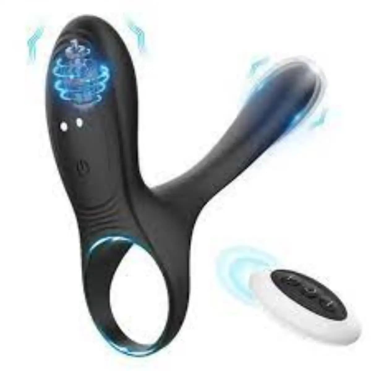 Anello Vibrante per Pene Ricaricabile con Telecomando, in Silicone Morbido ed Elastico per Erezione e Piacere Sessuale