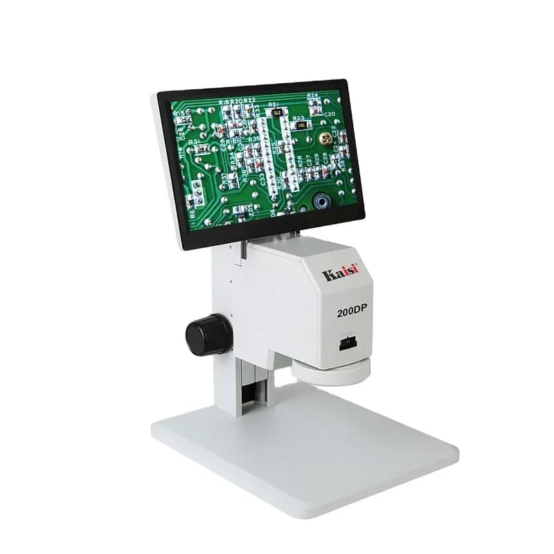 Microscopio video Kaisi 200DP HD 12-78X con uscita HMDI VGA microscopio digitale/schermo LCD