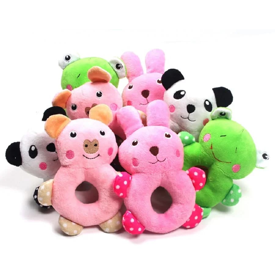 Forniture per animali domestici cucciolo Teddy peluche giocattolo circolare denti carini rettifica Puzzle pulizia