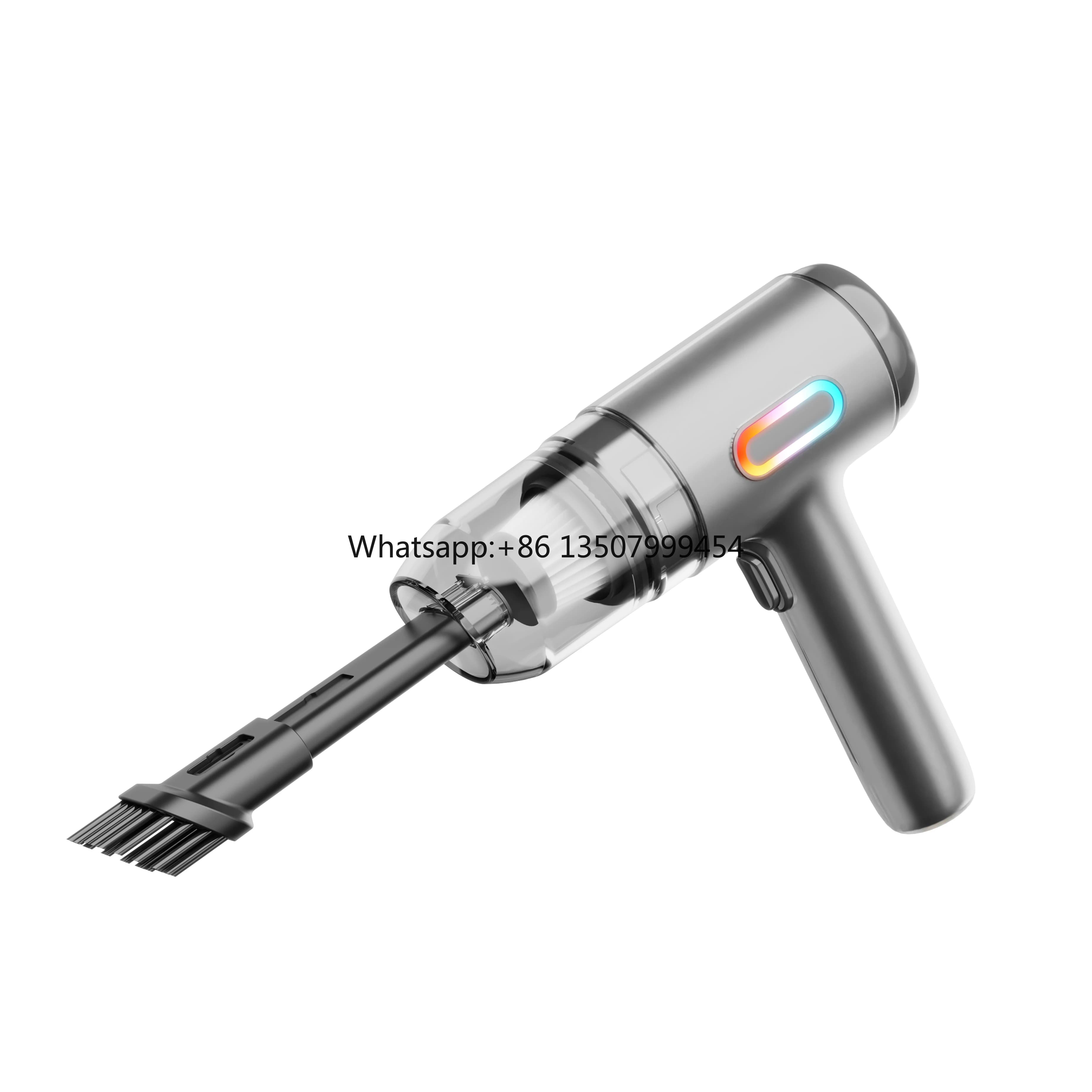 Aspirapolvere Portatile Senza Fili 2 in 1, Mini Aspiratore Ricaricabile, Potente Aspirazione per Pulizia Interni Auto