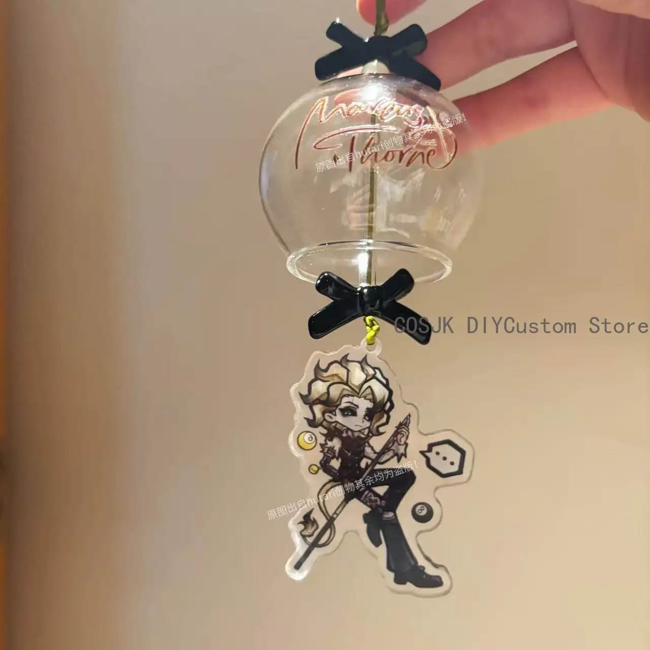 Disciple Enchantress Grave Keeper Identity V Anime Wind Chime Transparent Glass Pendant Graffiti Wind Chime Bedroom Mascot Gift