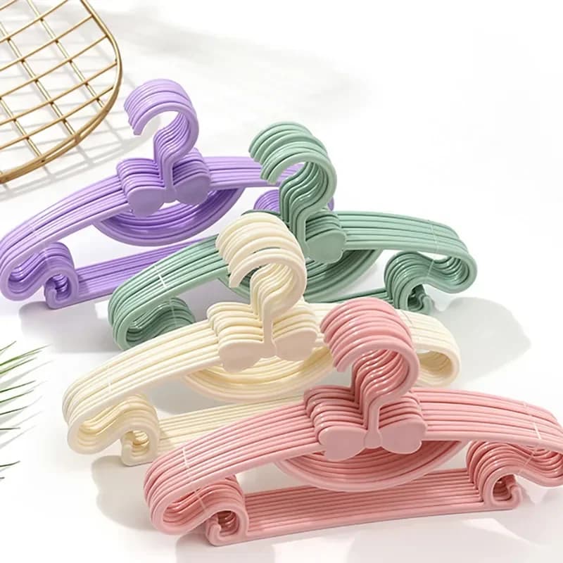 10/20/50pcs Children's hangers Children's coats Clothes rack Organizer Baby clothes hangers Portable plastic hanger Home