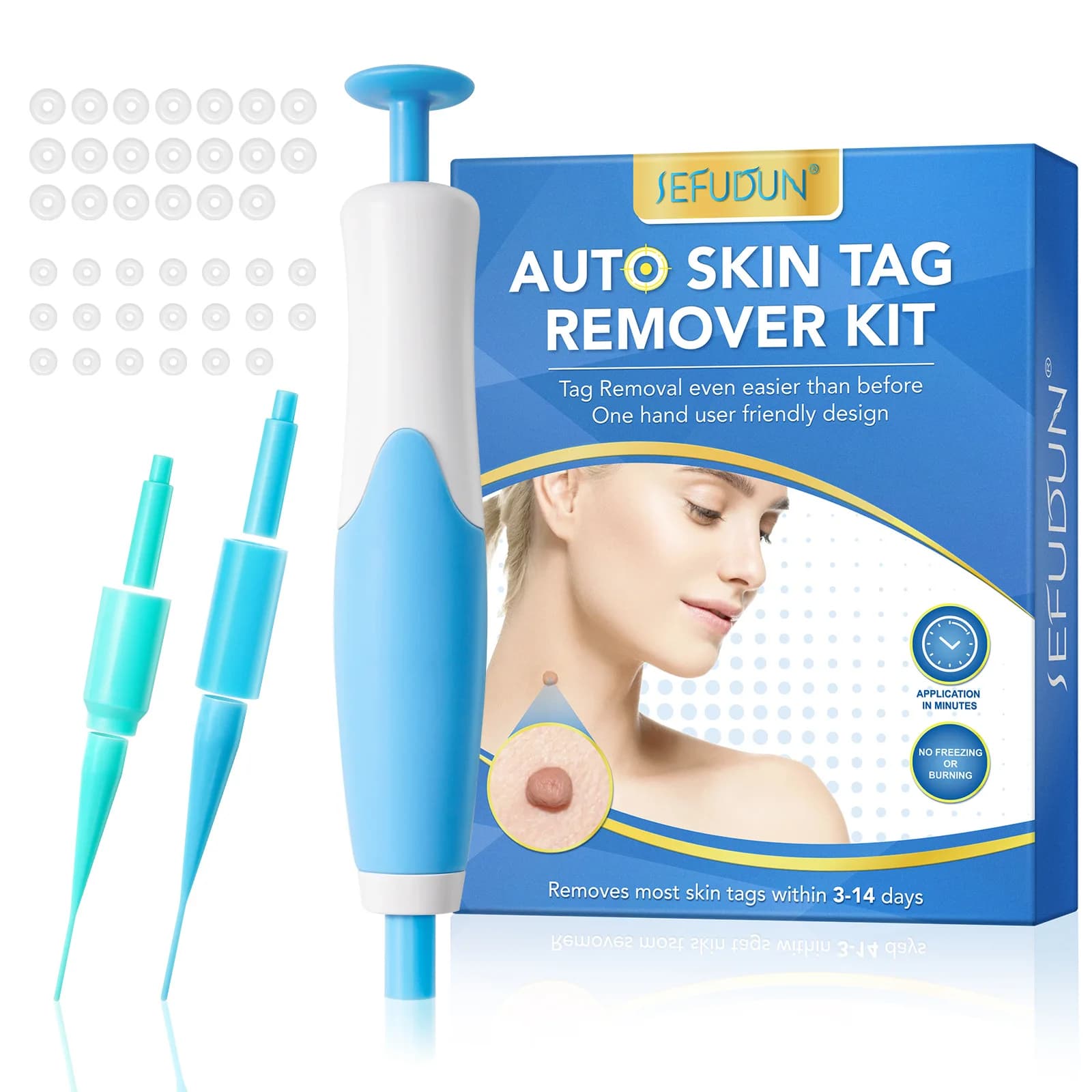 Set of pens for removal of double head warts Automatic removal of skin labels Pens for removal of mole warts Kit for removal of skin labels Beauty tool for skin care