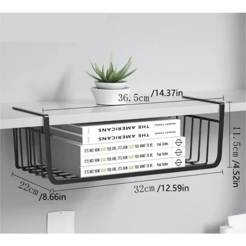 1Pc Tiered Hanging Storage Basket Kitchen Wardrobe Dorm Desk Organizer Student Multi-Layer Space Saving Accessories