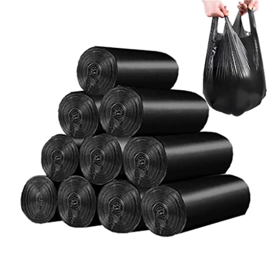 Small Trash Bags, Thicken Value 4 Gallon Trash Bag with Handle, s Small Garbage Bags Wastebasket Trash Can for Bathroom Bedroom