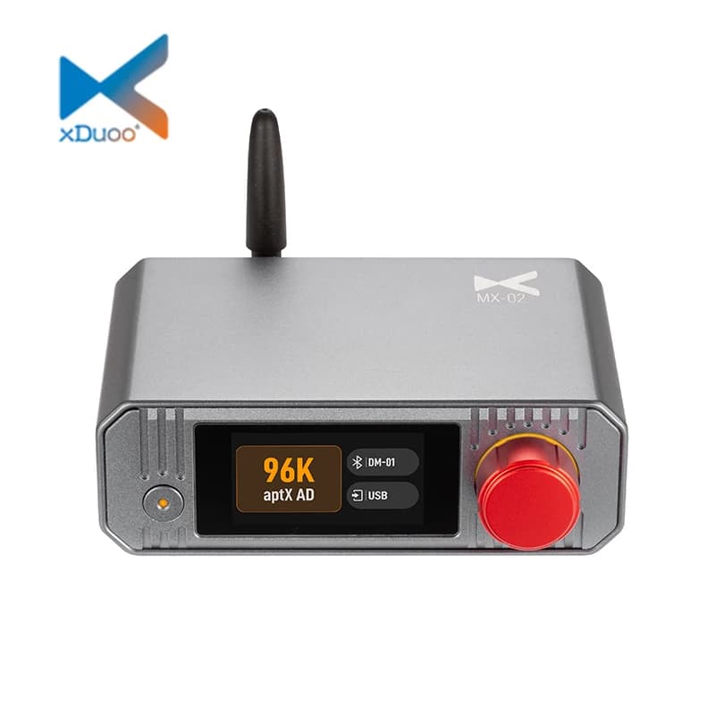 XDUOO MX-02 Trasmettitore Audio Bluetooth HD Bluetooth 5.4 USB/OPTICAL/COAXIAL LE Audio 24bit/192kHz