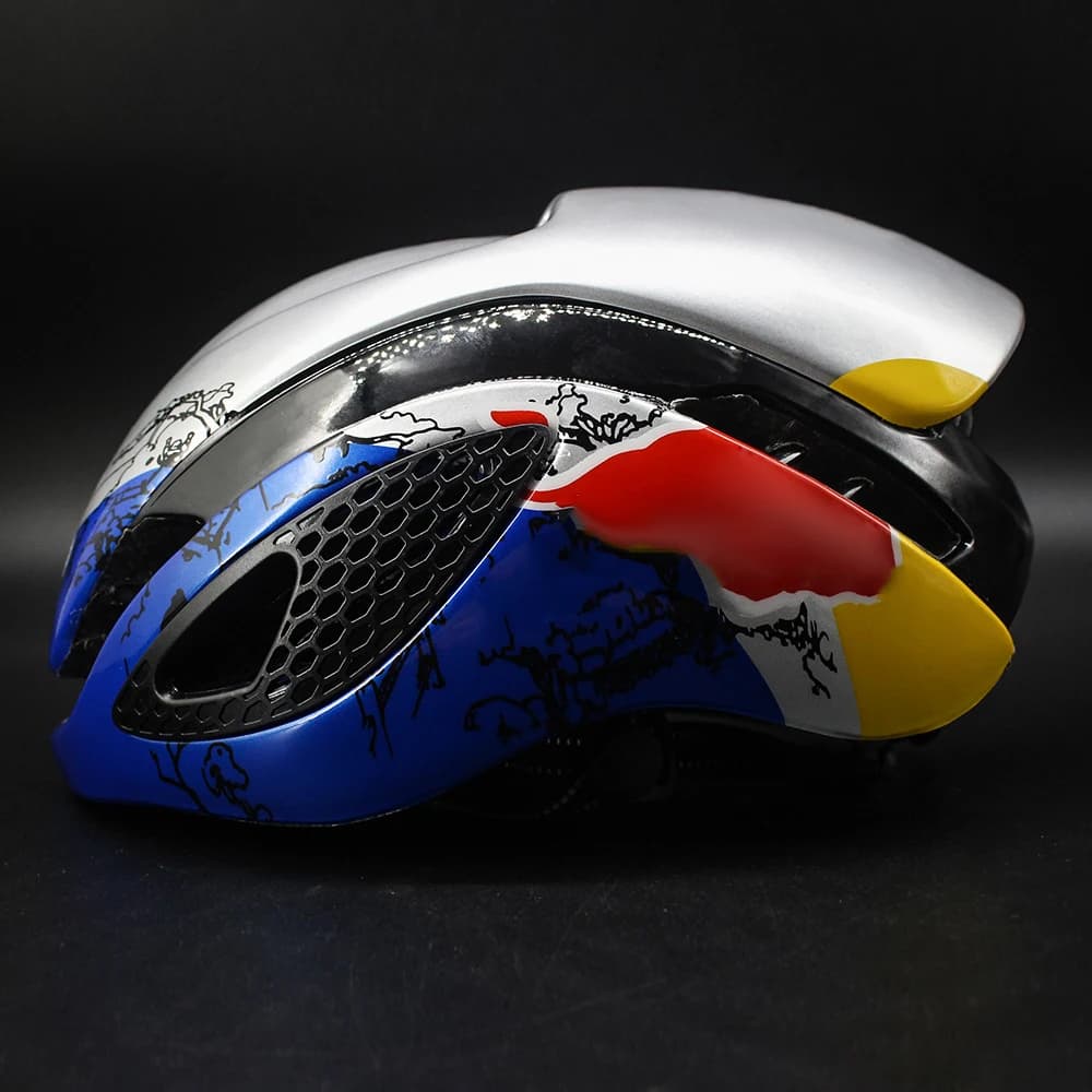 Casco da ciclismo Aero Casco da bicicletta TT Time Trial Uomo Donna Equitazione Gara Casco da bici da strada Berretto di sicurezza per sport all'aria aperta Casco Ciclismo