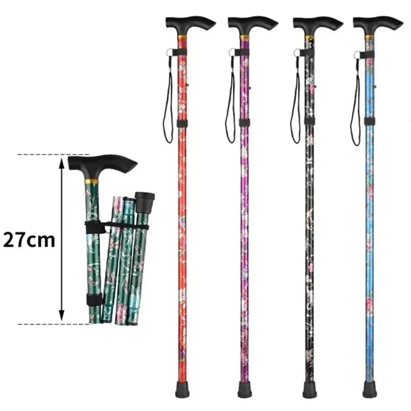 Outdoor Walking Sticks Hiking Camping Mountaineering Sticks Telescopic Sticks Trekking Sticks Folding Sticks Palo unisex