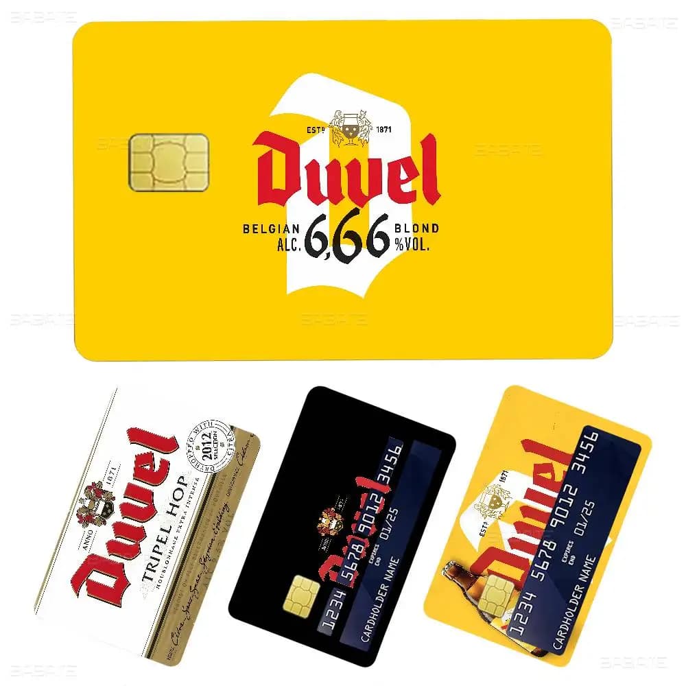 D-Duvel Bee Game Anime Sticker Film Skin Cover Case per carte di credito/dischetti senza chip di piccole e grandi dimensioni, lato anteriore