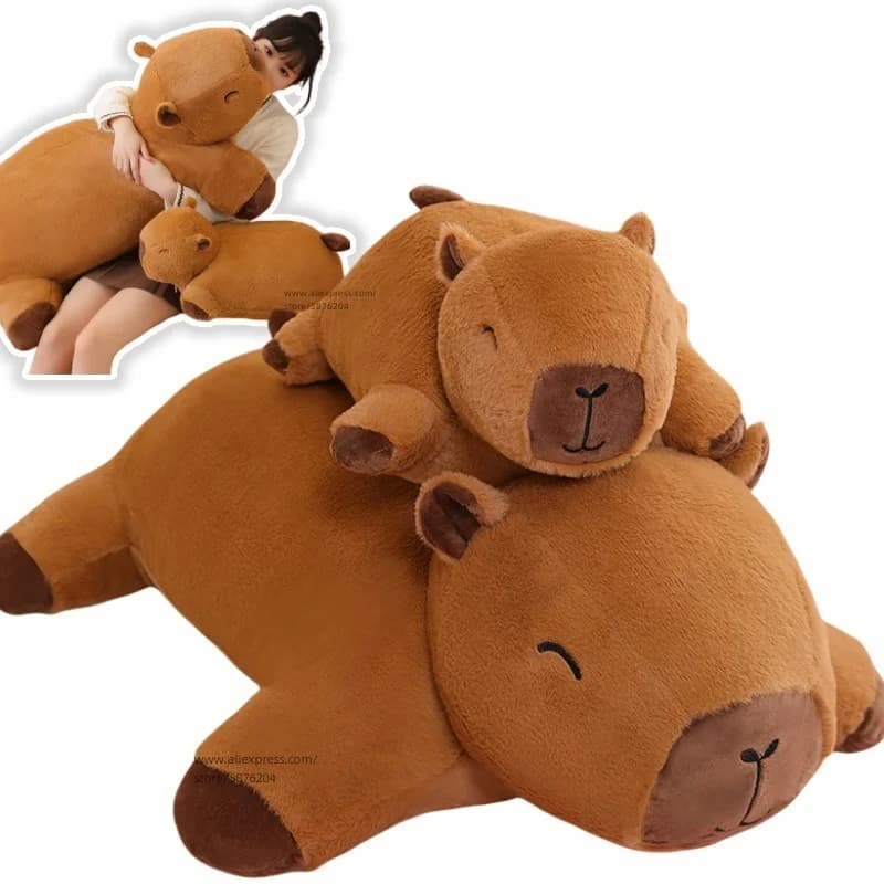 Enorme grande capibara peluche tappetino farcito gigante capibara pavimento pigro cuscino del divano cavallo da equitazione per bambini compleanno decorativoDecor giocattoli