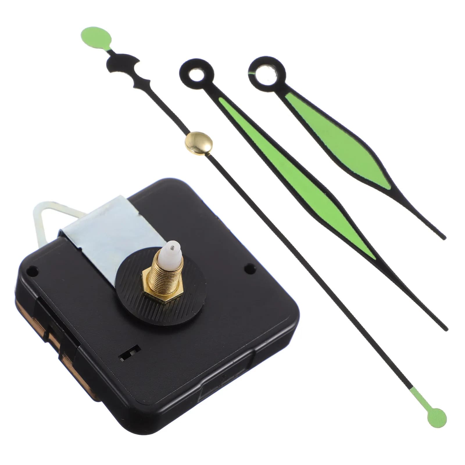 Kit di sostituzione meccanismo orologio al quarzo luminoso al buio, movimento silenzioso a batteria con lancette per orologio da parete fai da te