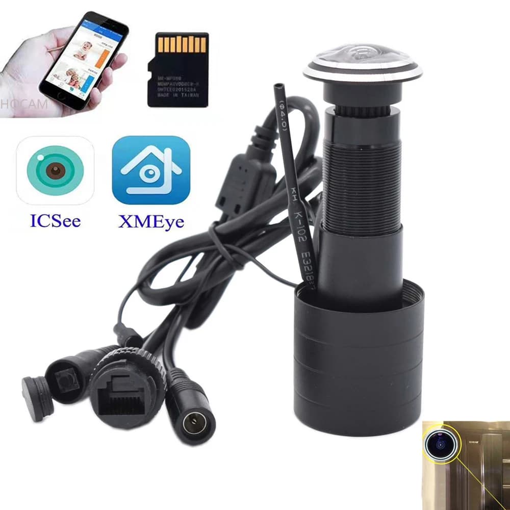 Tuya 1.7mm Obiettivo Grandangolo FishEye CCTV Rete Mini Spioncino Porta WifI Telecamera Smart Door Eye Hole Sicurezza 1080P HD