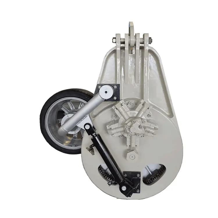 Custom hydraulic fishing net traction power block winch with rubber pad for fishing boats, power grip