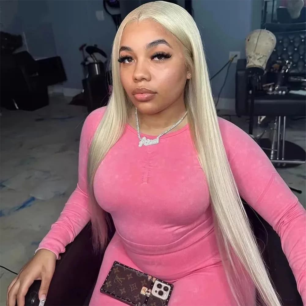 200% Density 613 Blonde Bone Straight 13x6 Hd Transparent Lace Frontal Wigs 30 46 Inch Brazilian Human Hair Wig Colored 13x4 Lace Front Pre Plucked Wig For Women