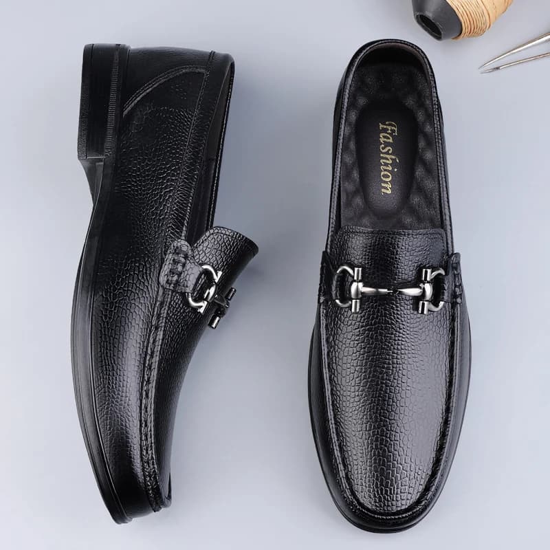 Scarpe casual da uomo in vera pelle di marca di design Scarpe formali stile business Intervista Pendolarismo Mocassini piatti da uomo versatili