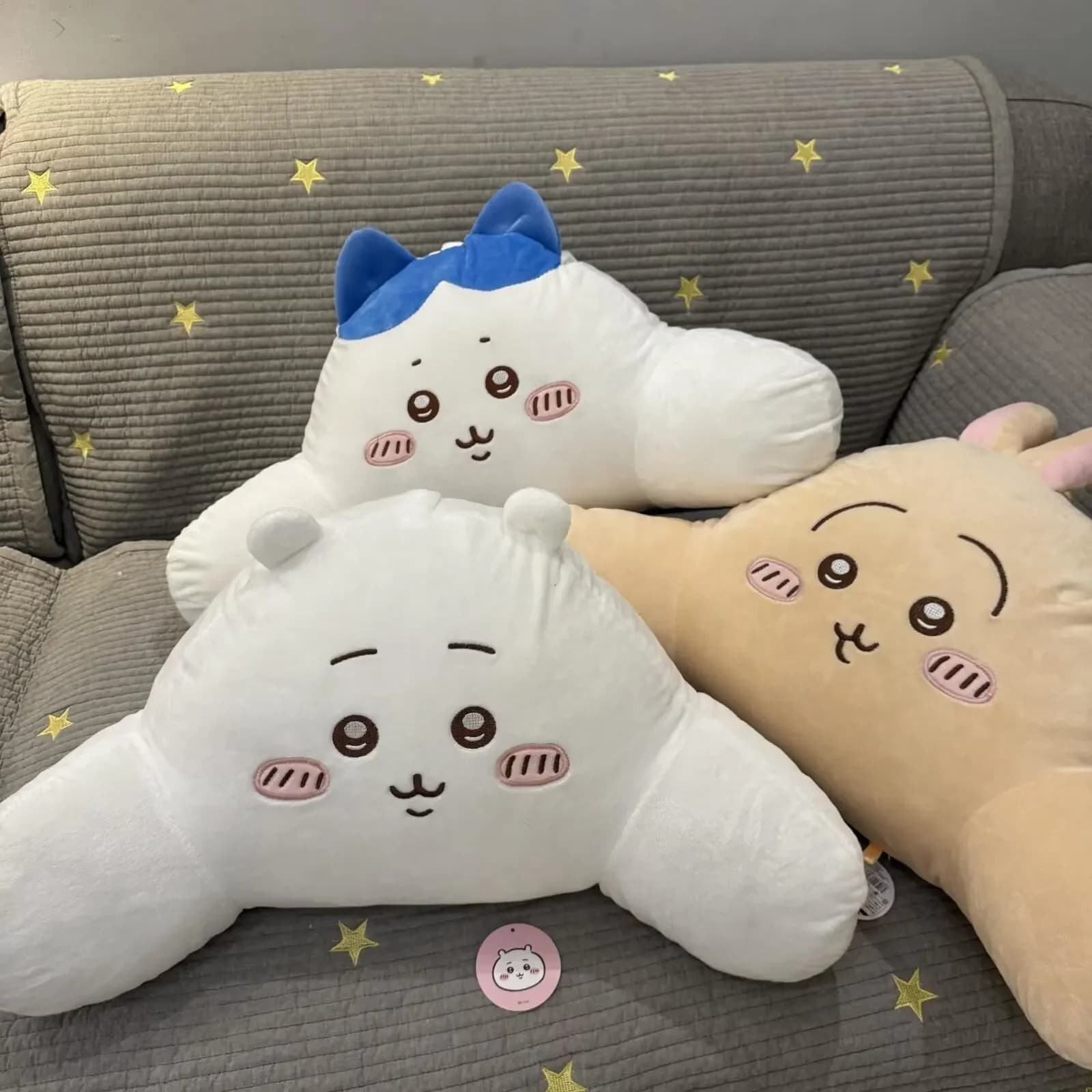 Cuscino Lombare Chiikawa Hachiware, Adorabile Peluche Usagi, Supporto per Schiena Morbido per Ufficio, Auto, Divano, Regalo per Ragazze