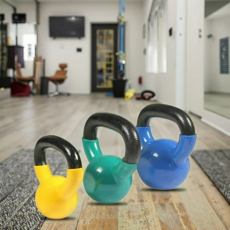 Kettlebell Mini Compact: Design Space Saving, Construction Robust for Domestic Training and Fitness Total Body - New Arrival