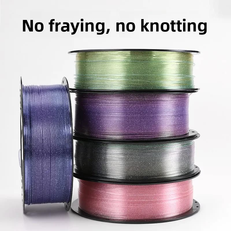 Stampante 3D filamento PLA cristallo giallo verde blu verde rosa rosa viola materiale FDM 1,75 mm