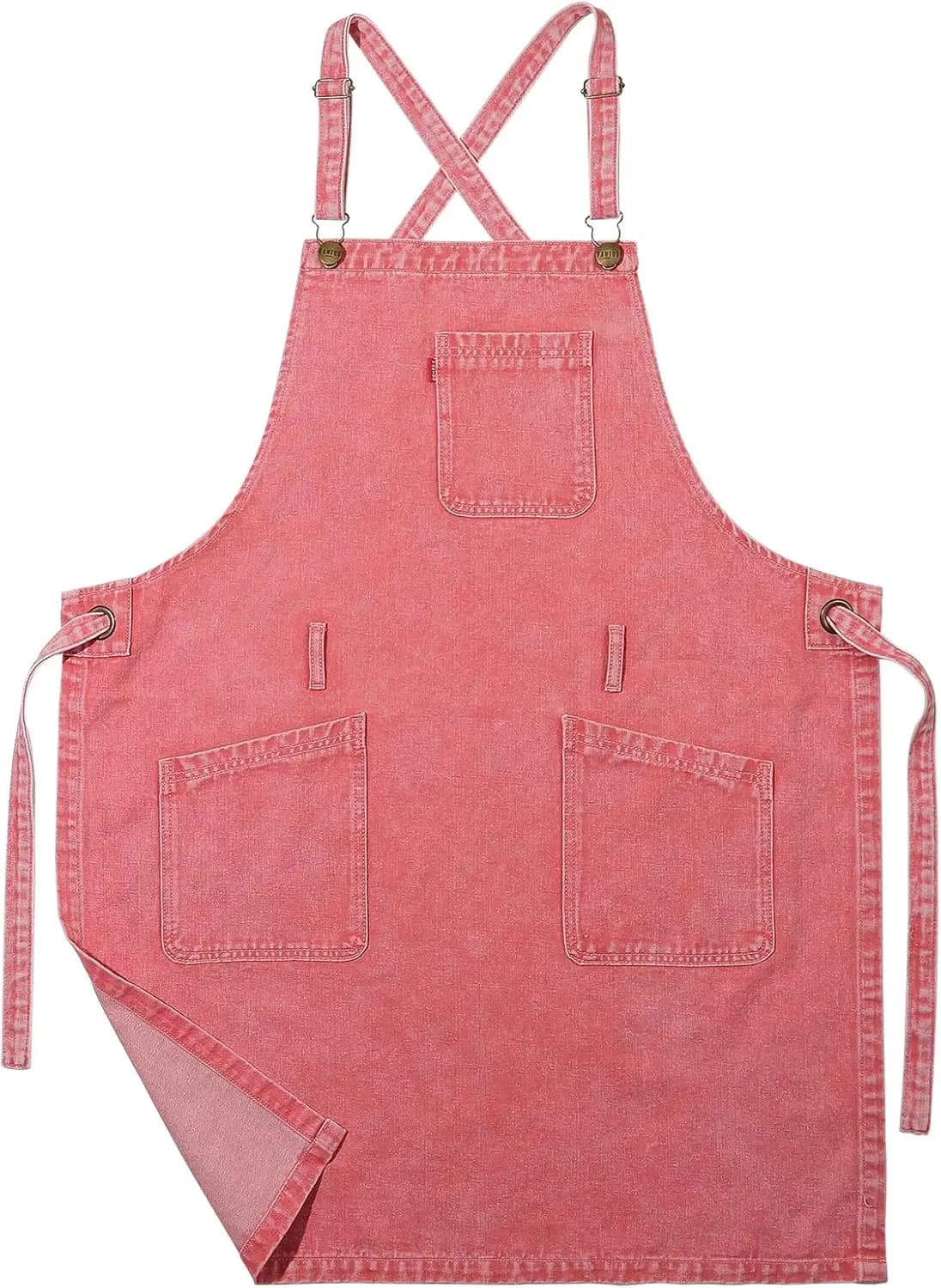 Chef apron in Denim for Women with Pockets, Kitchen apron in Jeans for Men, for Cooking, Gardening, Painting