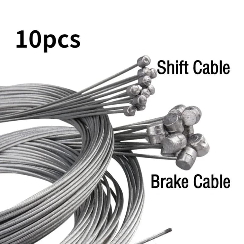 5/10PCS 2M MTB Road Bike Brake and Shift Cable Set Inner Wire for Fixed Gear Mountain and Road Bicycles