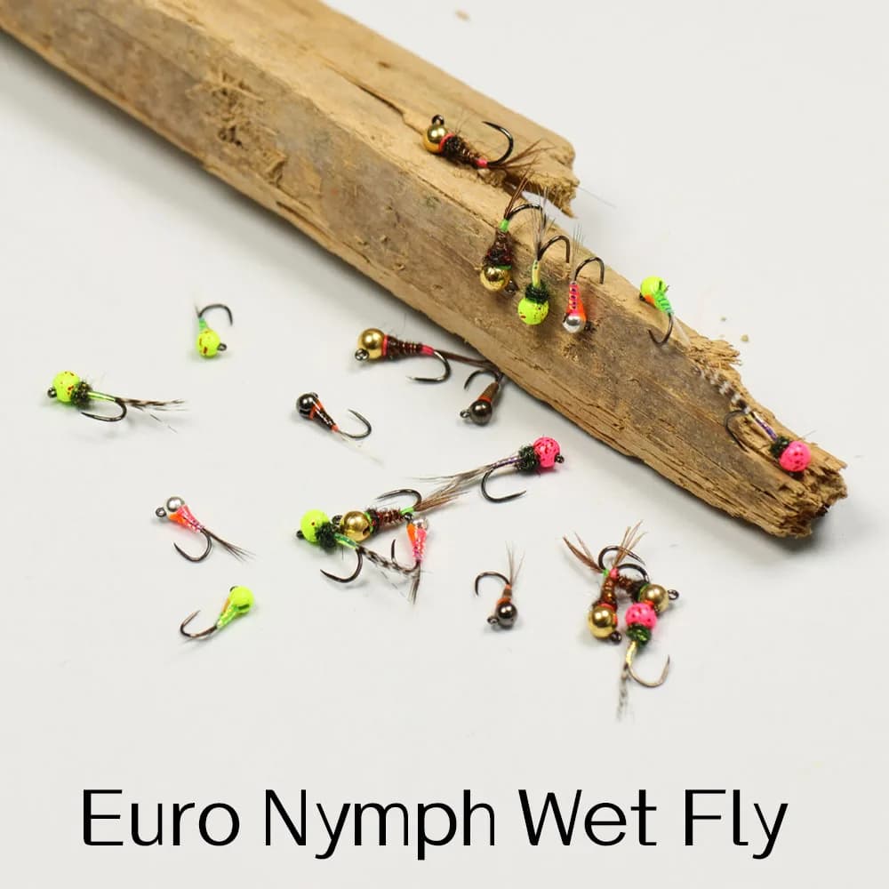 6PCS Fast Floating Perdigon Euro Ninfa Wet Fly Fishing Tungsten Bead Head Barbless Jig Hook Trota Gryling Panfish Fishing bait