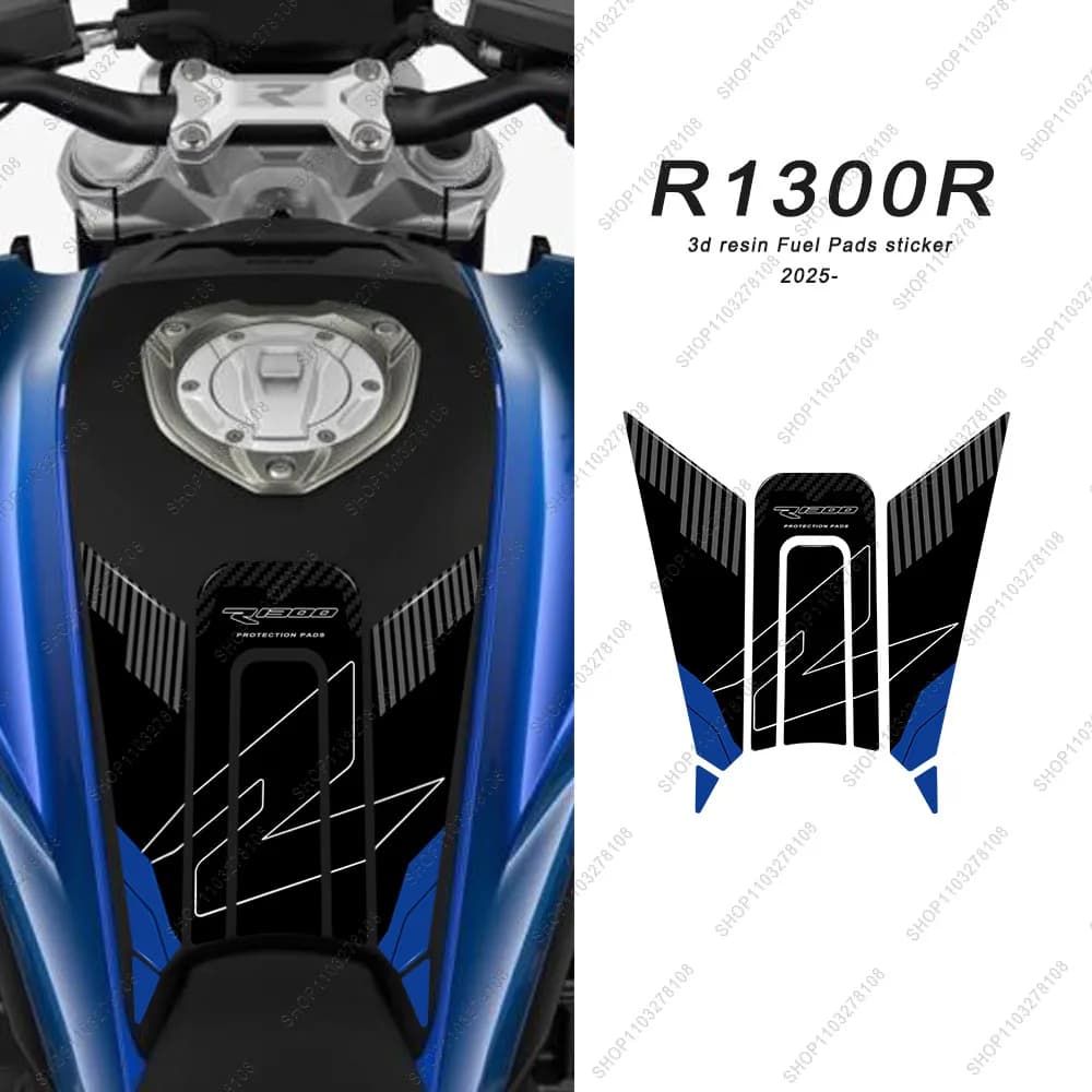 Kit adesivi in resina 3D per R 1300 R R1300R 2025 Accessori moto Tappetino serbatoio carburante Kit protettivo impermeabile Adesivo