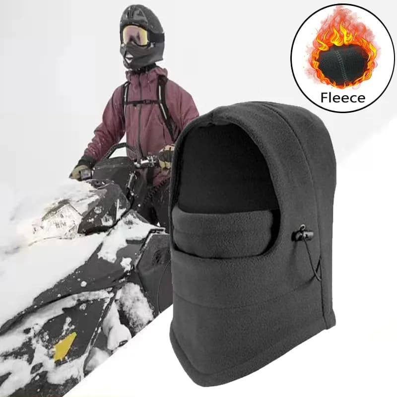 Winter Men's Hot Cap Women's Hats Waterproof Thermal Fleece Sunset Hooded Hats Outdoor Cycling Hiking Scarves Hats