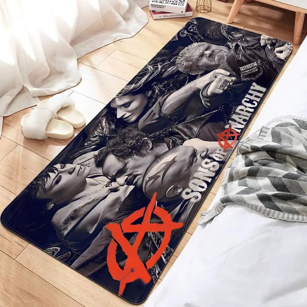 Crime Sons Of Anarchy TV Door Mat Kids Room Bedroom Decoration Balcony Anti-Slip Doormat Living Room Doormat Area Rug