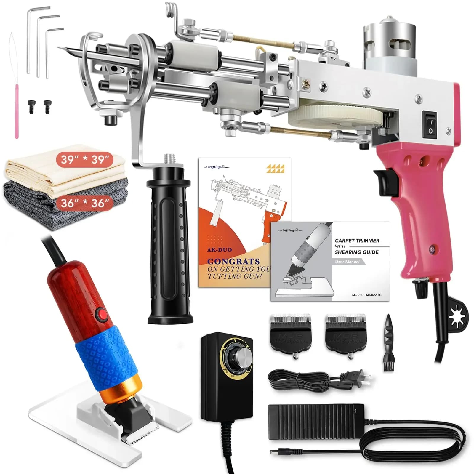 -carpet Weaving Machine Display Tufting Gun Commercial Rug Ak Air Jet Loom Tufting Gun Kit Set