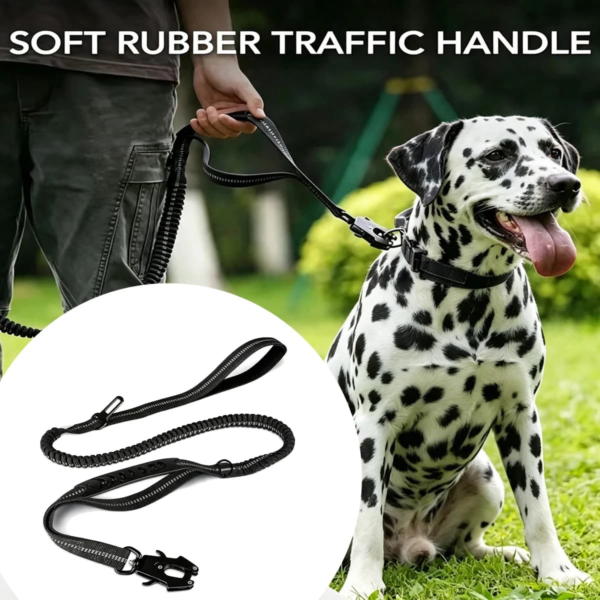 Reflective Explosion-proof Leash for Large Dogs Lead Dog Harness Set Pet Products Accessories Retractable Long Double Collar Tow