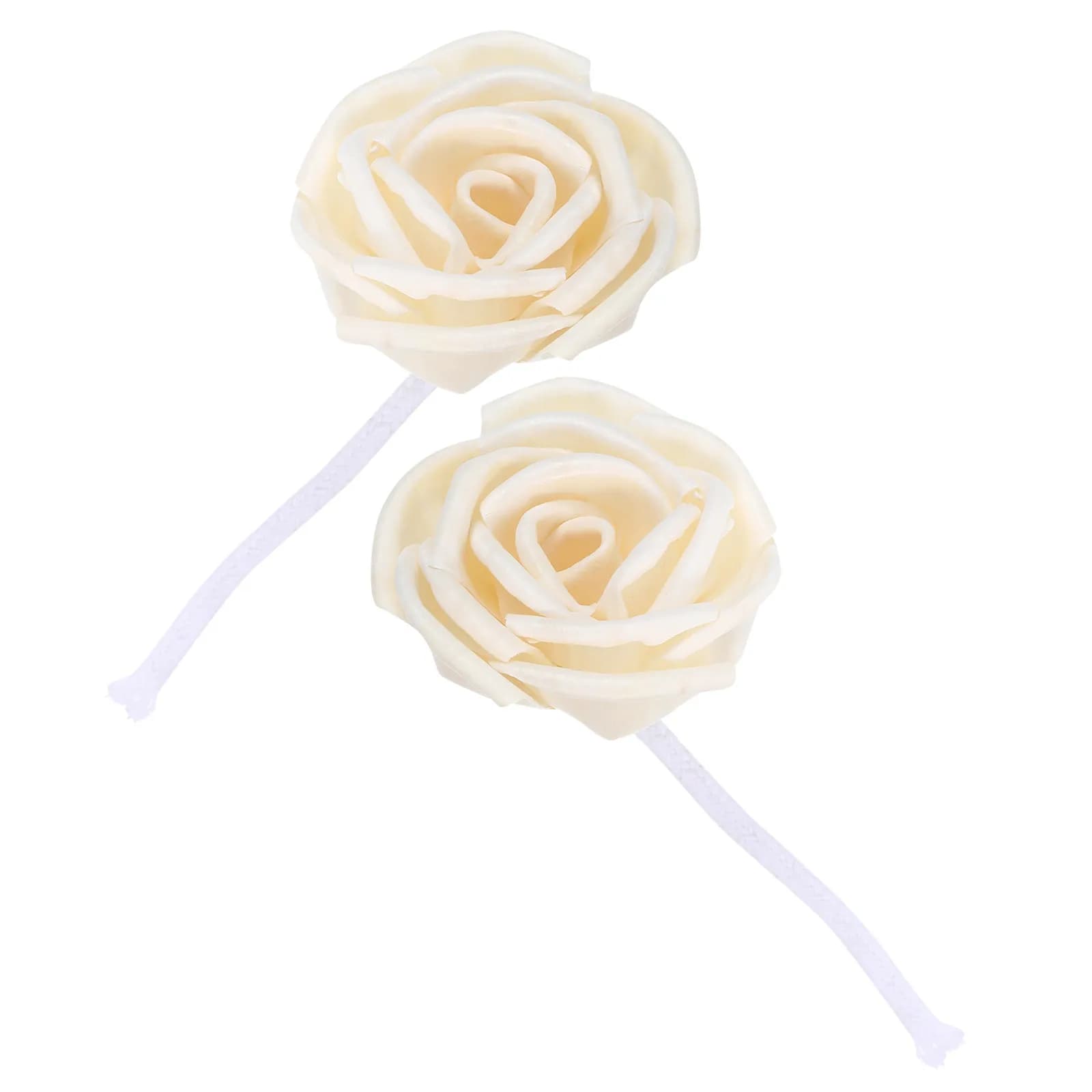 2 Pezzi Diffusore di Fiori Stabilizzati con Testa di Rosa e Filo di Cotone, Bastoncini Diffusori di Aroma Senza Fiamma per Oli Essenziali, per Casa e Ufficio
