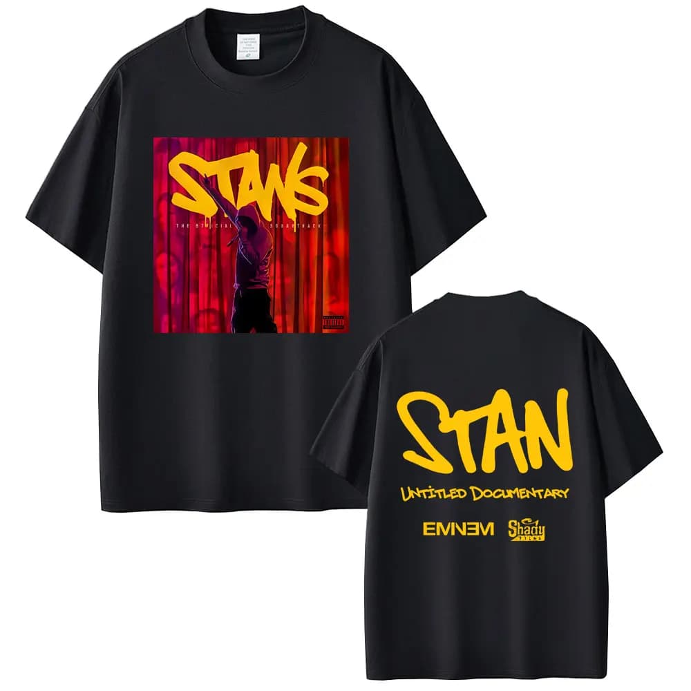 T-shirt con Stampa del Rapper Eminem per Uomo e Donna, Moda Hip Hop, Magliette Pop Music, T-shirt Vintage Casual in Cotone, Oversize Streetwear