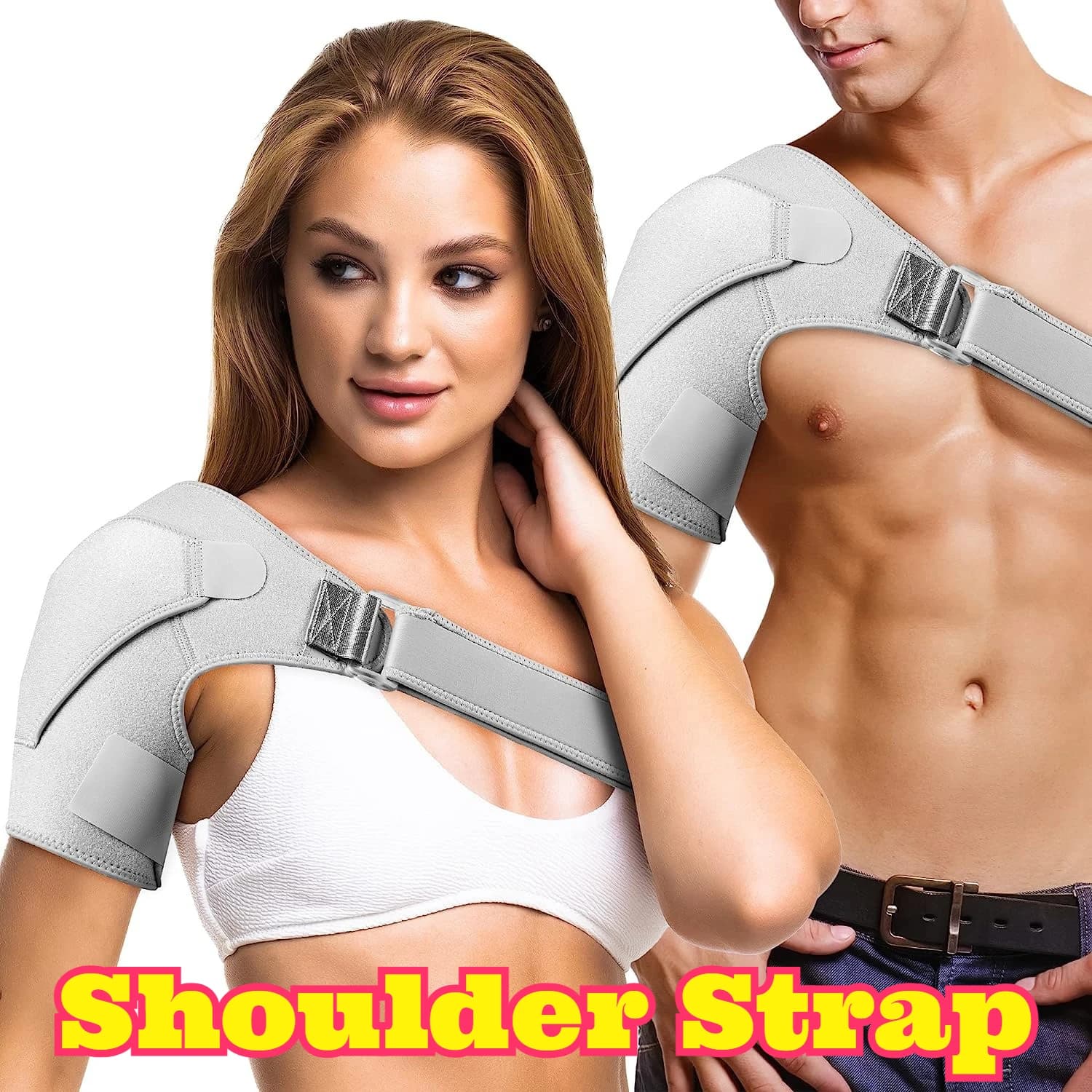 New Support for Lightweight and Resistant Shoulder, Compressive Belt for Articular Protection, for Bearing, Basket, Race, Volleyball