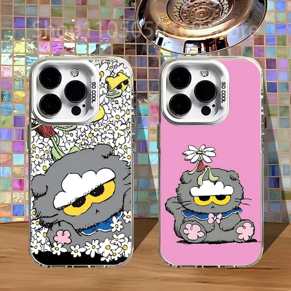 G-Gdragon Z-Zoa Cat Fashion Phone Case For iPhone 16,15,14,13,12,11,Pro,XS,Max,Plus,Mini,SE4,E White Matte Shockproof Cover