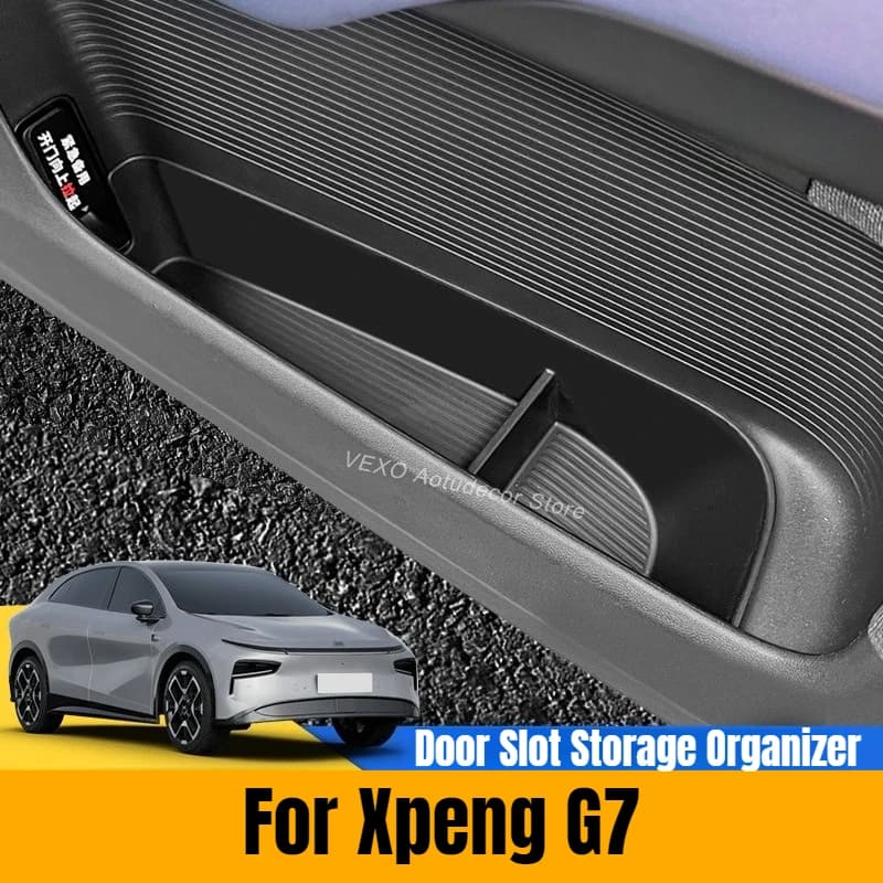 Set di 4 Organizzatori per Tasche Laterali delle Portiere per XPeng G7, Vassoi in Silicone per Interni Auto