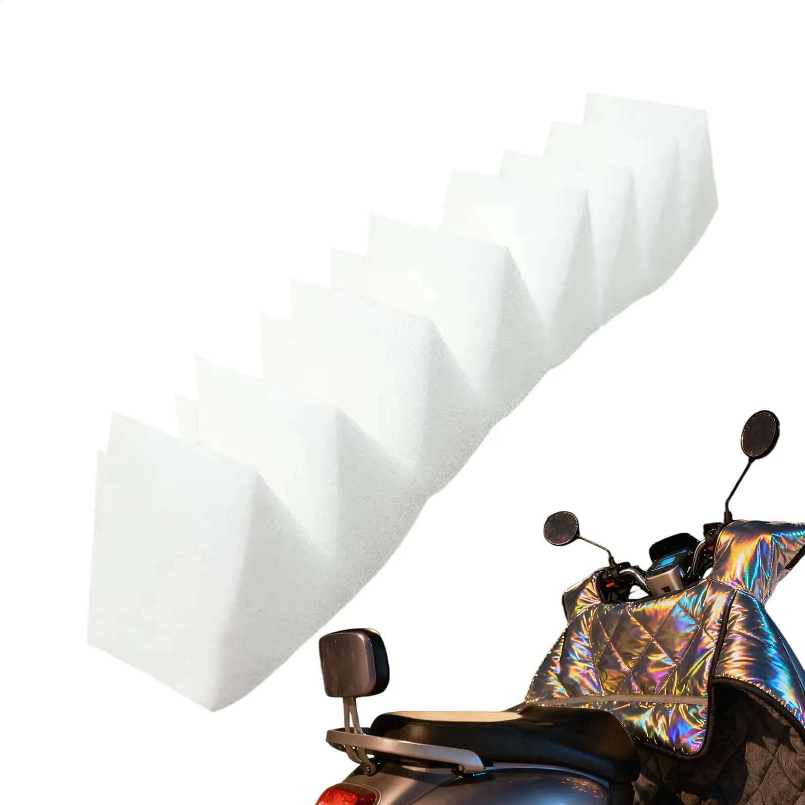 Guanti da manubrio per moto Guanti invernali da moto in schiuma di cotone antivento con copertura a 360 gradi per motociclisti da uomo all'aperto