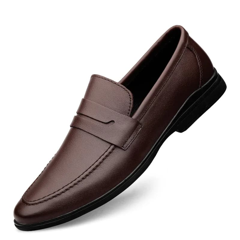 Handmade Shoes Premium Leather High Quality Pointed Loafers Slip-ons Men Casual Shoes Luxury Brand Moccasin Men Business Shoes