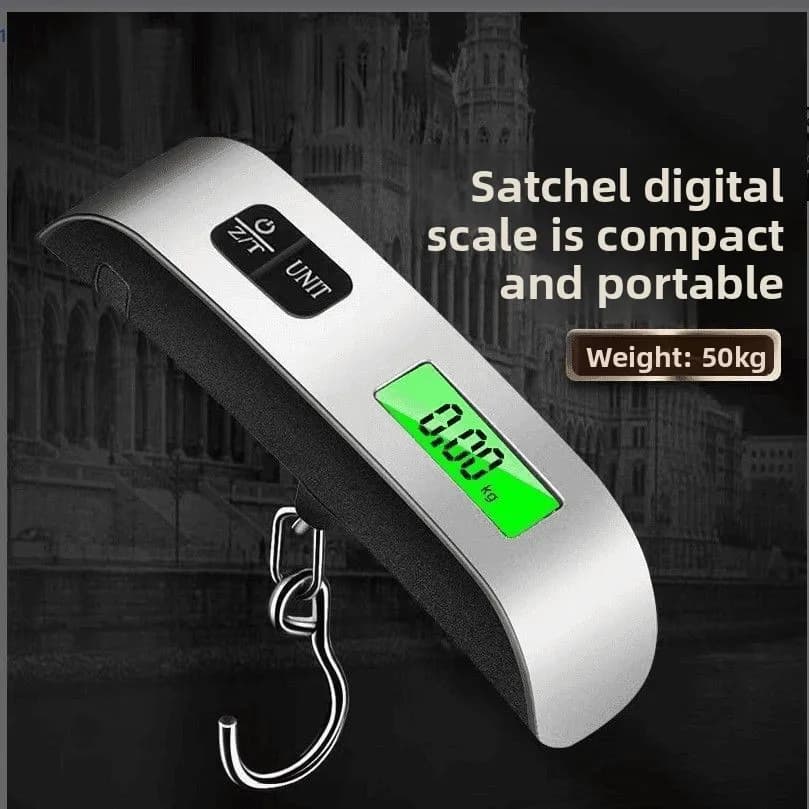 Bilancia per bagagli accurata e portatile, bilancia elettronica palmare con gancio dedicato per pesca e spedizioni espresse, ideale per pacchi.
