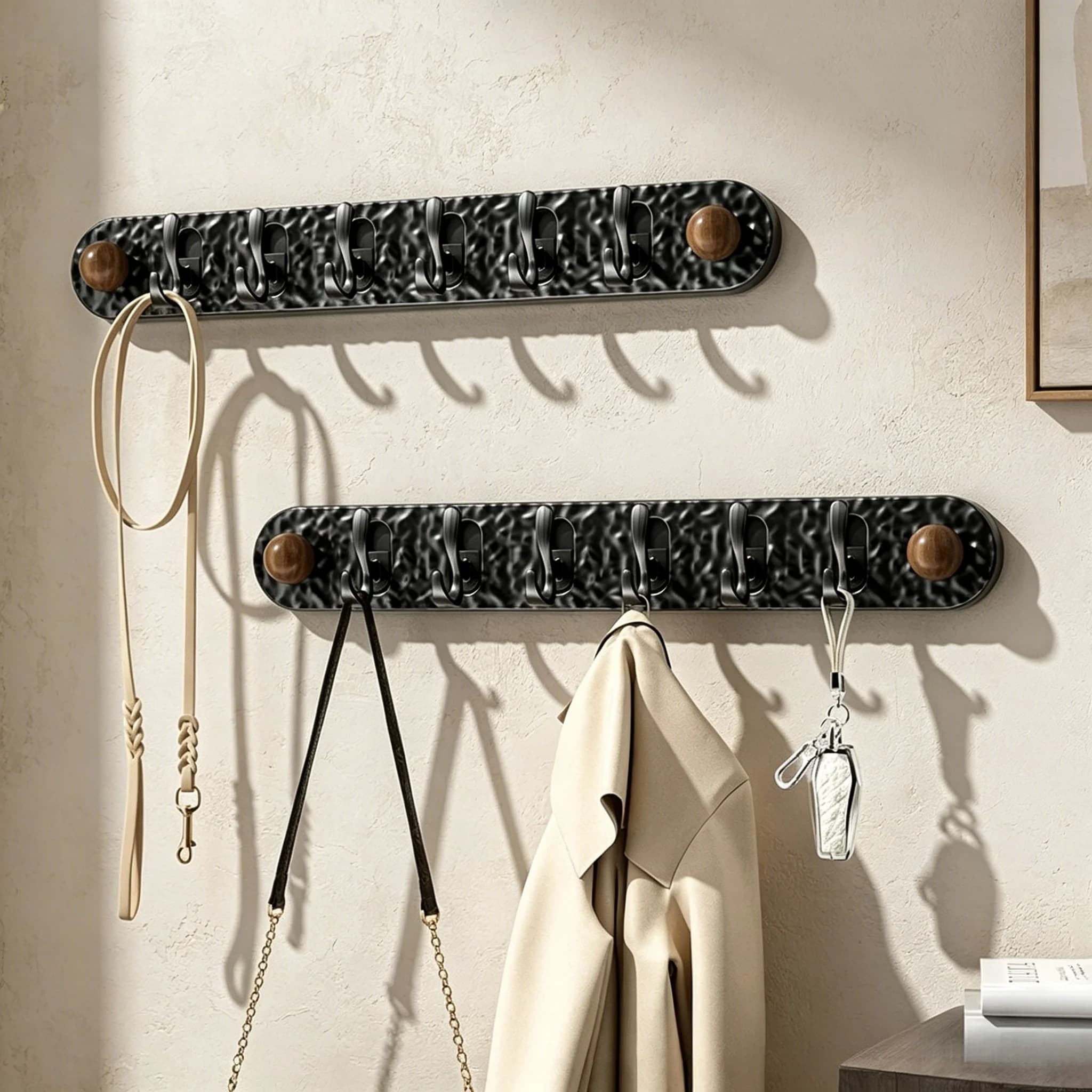 Easy-Install Water Ripple Transparent Suction Cup Hooks - No Drilling Required, Perfect for Bathroom, Kitchen & Bedroom