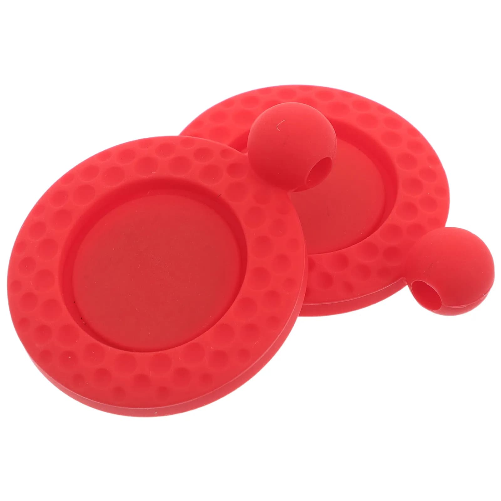2 Pezzi Segnaposto per Palline da Golf in Silicone con Clip per Cappello, Rosso, Leggero, Portatile, Accessori da Golf per un Gioco Preciso