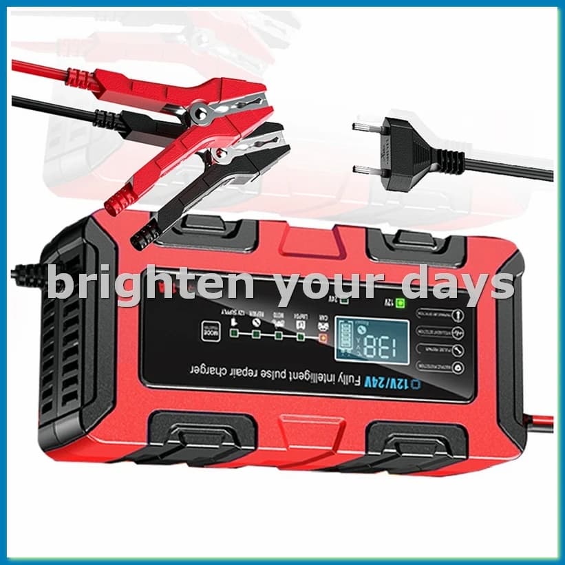 Intelligent Car Charger 10A 12V/24V Electric Bike Charger for Lead GEL batteries EU-VVNB Plug