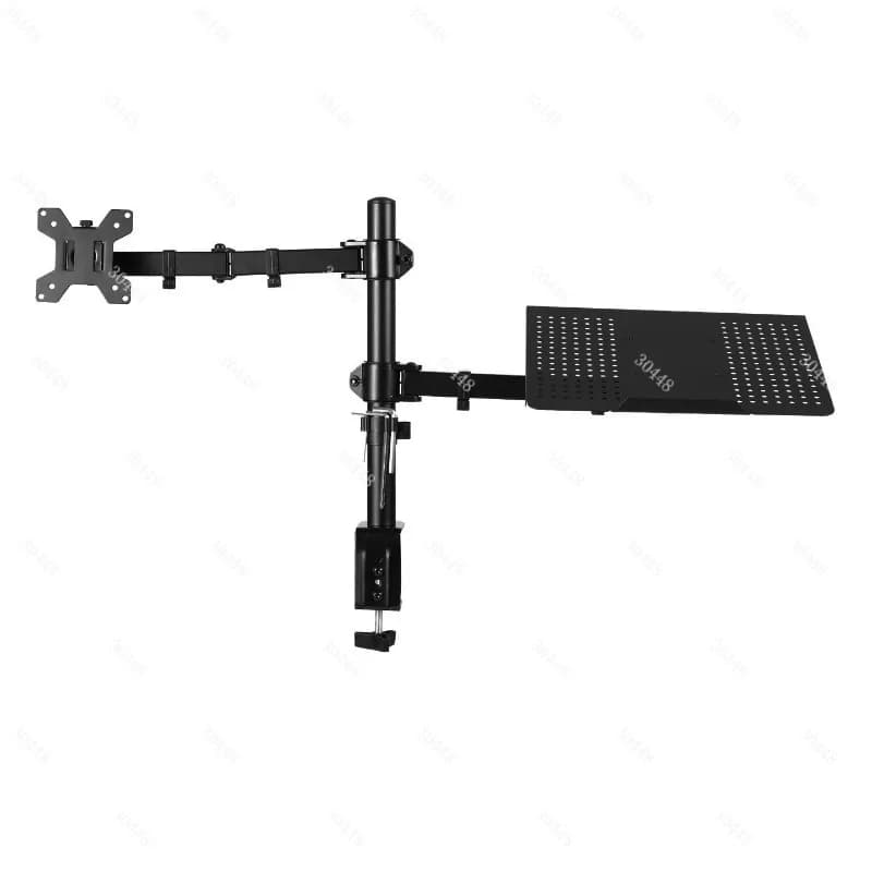 Supporto per monitor verticale universale per laptop Rotazione universale per doppio schermo da pavimento per desktop 3 in 1