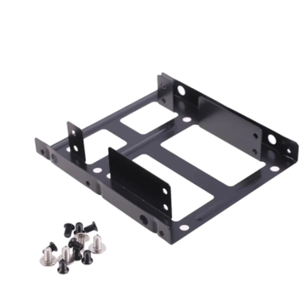 Telaio in metallo SSD a doppio strato da 2.5 a 3.5 montaggio interno Computer SSD disco rigido doppia staffa adattatore convertitore Desktop