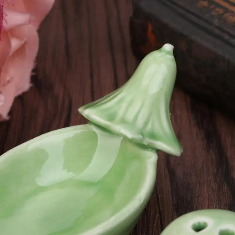 QX2E Barattolo condimento con due piselli in baccello, set da regalo per festa nozze, saliera e pepe in ceramica