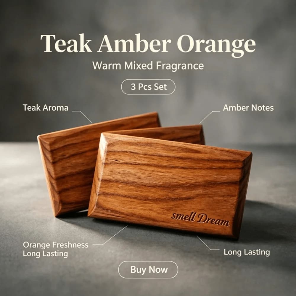 Car Air Freshener Handcrafted Wooden Essential Oil Diffuser Aroma Ornament Modern Decor For Car Home Office