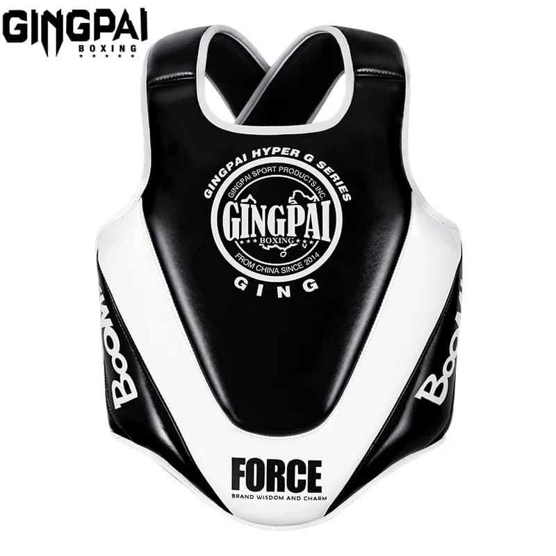 Protezione per il torace da boxe addensata Equipaggiamento protettivo per allenamento di boxe Sanda Armatura da combattimento Muay Thai Sanda Gilet di protezione per il corpo