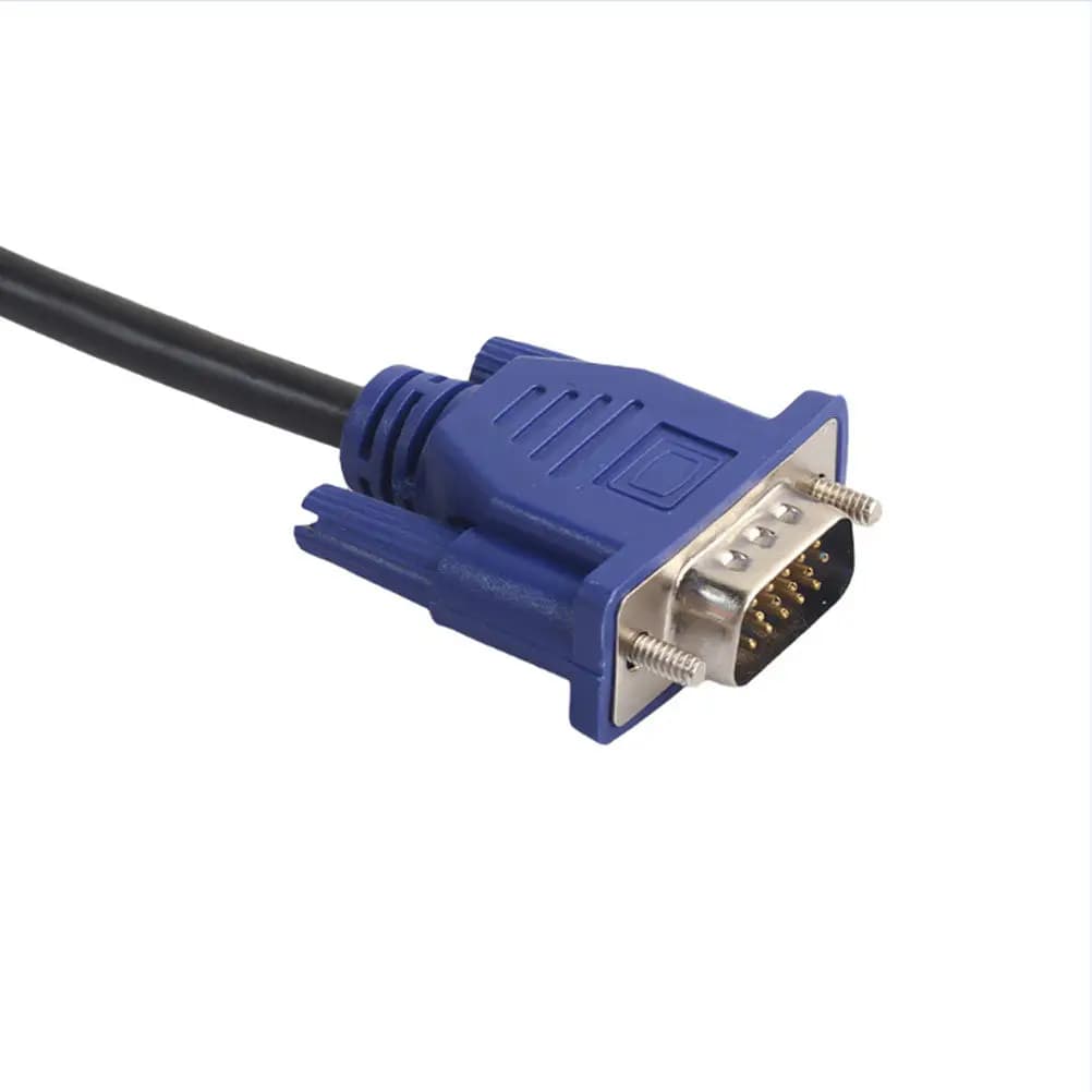 Cavo Video VGA da 3 Metri Maschio a Maschio con Nucleo in Ferrite, Cavo Monitor ad Alta Definizione per Computer, PC, HDTV, Proiettore, Display
