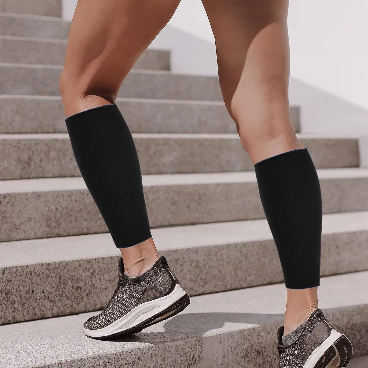 Calf Skin Compression Sleeve for Outdoor Sports Women's Medical Compression Stockings 15-20mmhg Socks Calf Sleeve Medical Grade